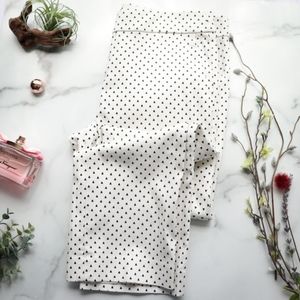 J.Crew Campbell capri pant triangle white